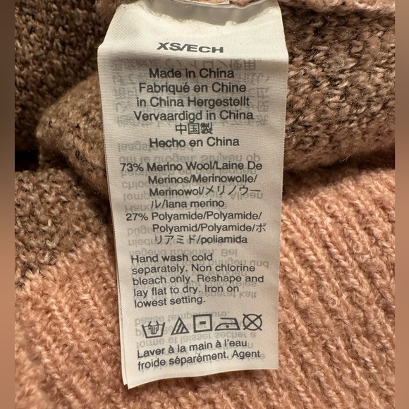 Madewell Merino Wool Sweater Leopard Print Crew Neck Pullover Womens XS - Picture 11 of 11